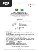 (3) Soal Tertulis USBN PAI SMK (Paket 1) Final-2016