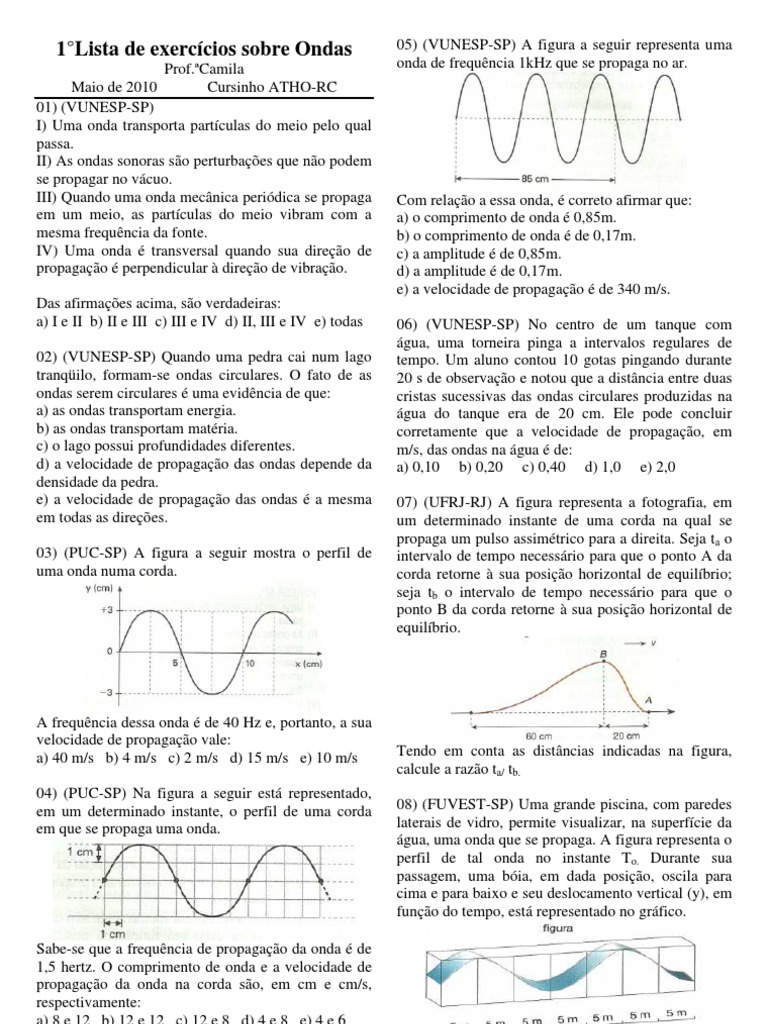 Exercícios Ondas Eletromagnéticas – YBGFN