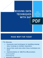 Missing Data Techniques - UCLA