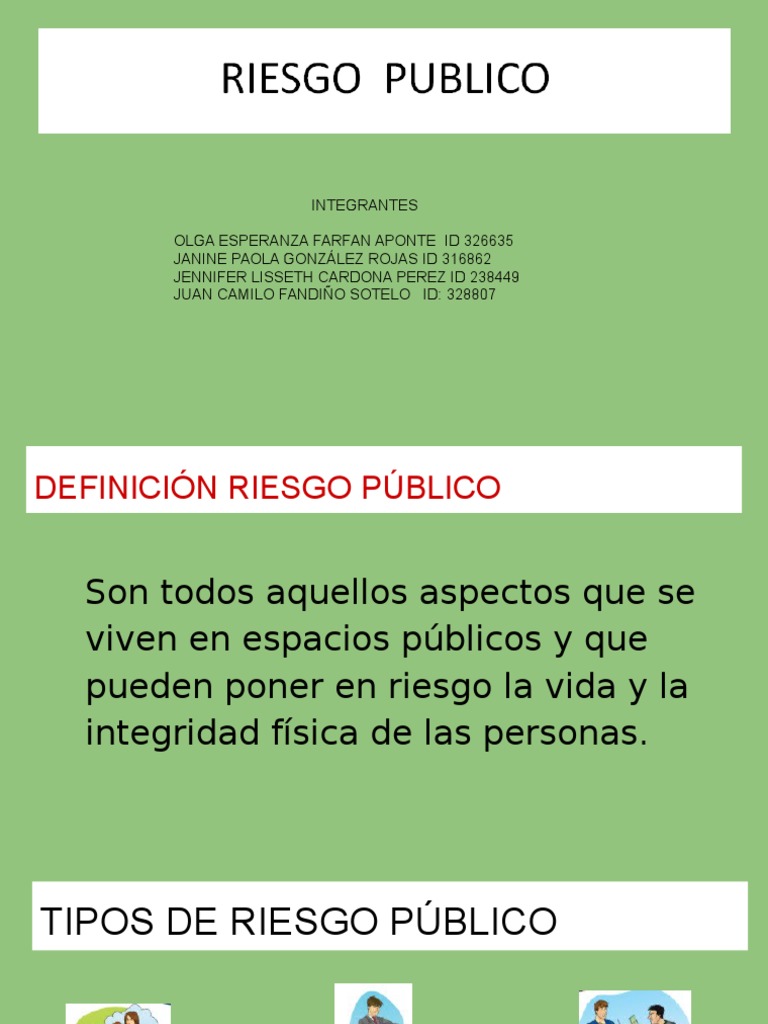 Tipos de Riesgo Publico | PDF