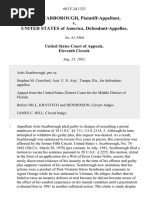 Artis Scarborough v. United States, 683 F.2d 1323, 11th Cir. (1982)