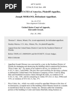 United States v. Joseph Morano, 697 F.2d 923, 11th Cir. (1983)