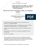 In Re South Atlantic Financial Corp., Etc., Debtors. Biscayne 21 Condominium Association, Inc. v. South Atlantic Financial Corp., Etc., 767 F.2d 814, 11th Cir. (1985)