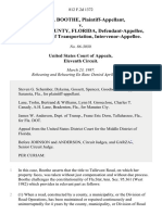 Heidi H. Boothe v. Manatee County, Florida, Florida Dept. of Transportation, Intervenor-Appellee, 812 F.2d 1372, 11th Cir. (1987)