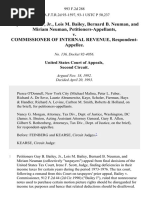 Guy B. Bailey, JR., Lois M. Bailey, Bernard B. Neuman, and Miriam Neuman v. Commissioner of Internal Revenue, 993 F.2d 288, 2d Cir. (1993)
