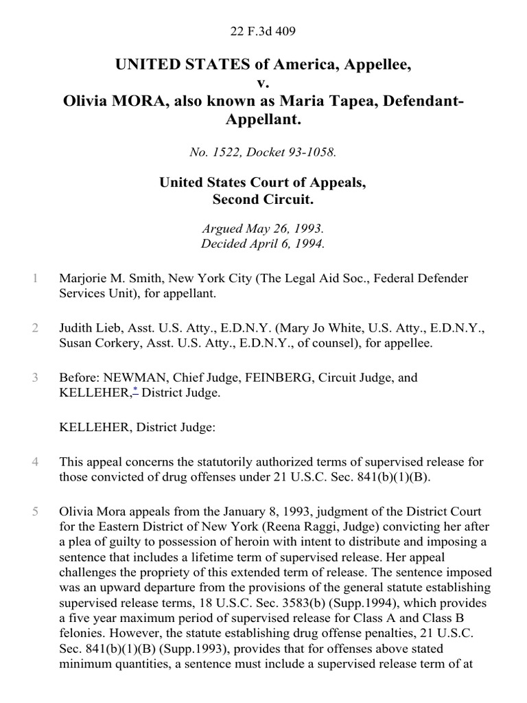 Lifetime Supervised Release Appeal Case | PDF | United States Federal ...
