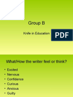 Group B: Knife in Education