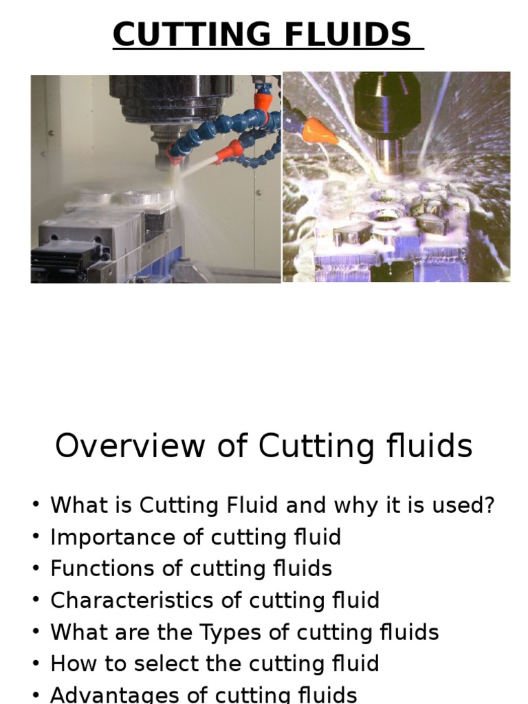 Cutting Fluids PDF Lubricant Oil