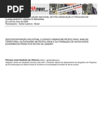 Artigo - Floriano José Godinho Oliveira - Desconcentração Industrial e Espaço Urbano