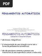 PENSAMENTOS AUTOMÁTICOS