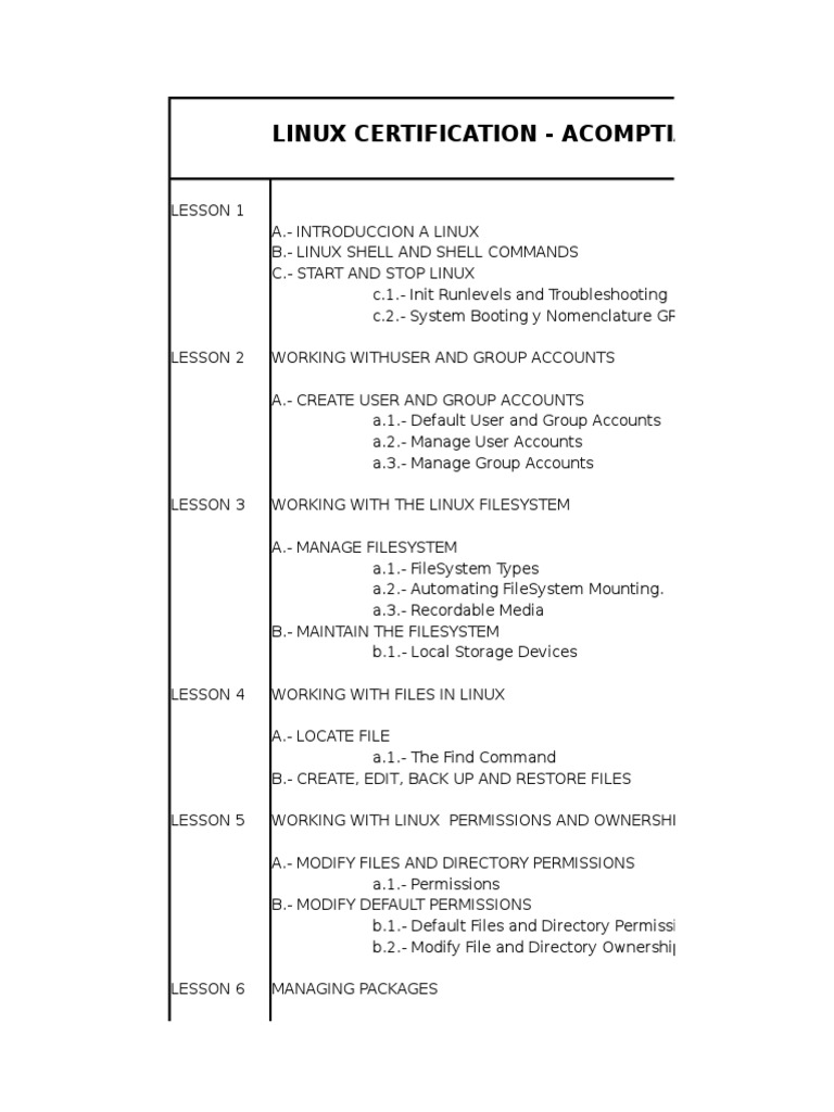 Comprehensive Linux Certification Guide | PDF | Firewall (Computing ...