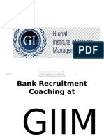 GIIMS-Bank Recruitment Coaching Launch-January 13,2016