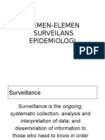Elemen-Elemen Surveilans Epidemiologi