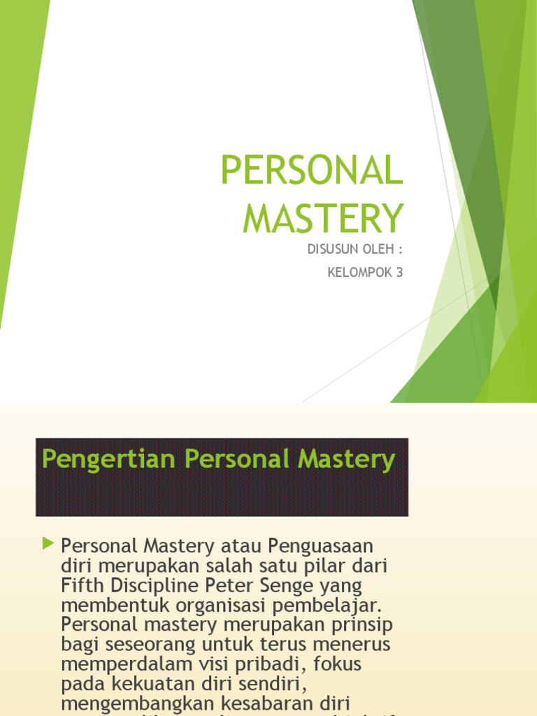 Personal Mastery Pdf