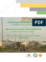 Informe de Siniestralidad Primer Semestre 2016