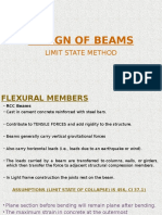 DESIGN OF BEAMS LIMIT STATE METHOD