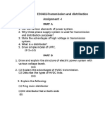 EE6402-Transmission and Distribution Assignment - I Part A