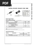 1N/FDLL 914/A/B / 916/A/B / 4148 / 4448: Small Signal Diode