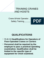 Safety Training Cranes and Hoists