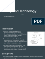 Sleep and Technology - Chem