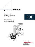 Manual de Operacion y Mantenimieno de Hypertherm 1650 Plasma