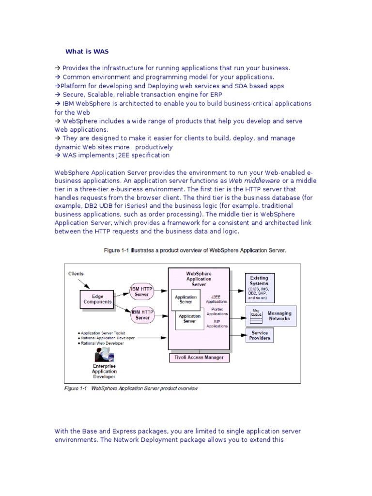 What Is WAS | PDF | Application Server | Web Server