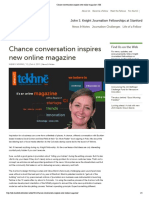 Chance Conversation Inspires New Online Magazine - JSK