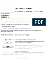 Dilatação e Contração Dos Metais Na Soldagem - 10 Dicas para Evitar