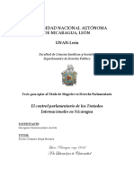 Tesis Sobre El Control Parlamentario en Los Tratados Internacionales.