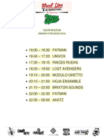 Horarios Akatz 9jul