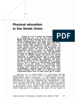 Physical Education in The Soviet Union