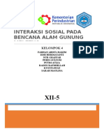 Interaksi Sosial Pada Bencana Alam Gunung Berapi