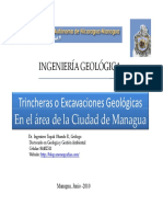 Trincheras Geologicas Caso Managua