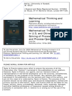 Mathematical Thinking and Learning Volume 2 Issue 4 2000 [Doi 10.1207%2FS15327833MTL0204_4] Cai, Jinfa -- Mathematical Thinking Involved in U.S. and Chinese Students' Solving of Process-Constrained An
