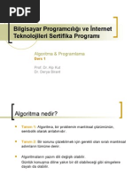 Algoritma Ve Programlama Ders1