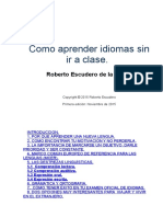 Como Aprender Idiomas Sin Ir a - Roberto Escudero