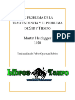 Heidegger, Martin - El Problema De La Trascendencia Y El Prob De Ser Y Tiempo.pdf