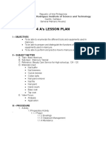 4as Lesson Plan