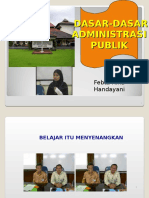 Dasar-Dasar Administrasi Publik