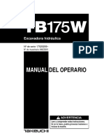 Manual TB175W Excabadora Hidraulica PDF