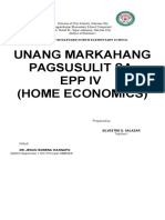 1st Periodical Test in Epp IV Home Economics