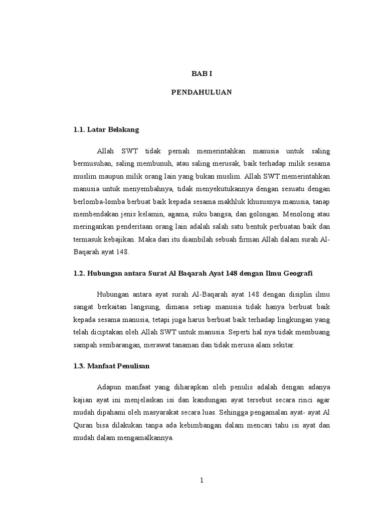 Contoh Surat Kelas Alquran