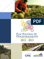 Plan Nacional de Descentralización 2012 2015 1