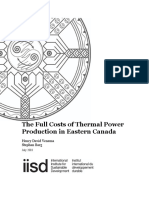 The Full Costs of Thermal Power in Eastern Canada