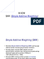 Multi Attribute Decision Making - SAW