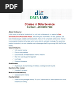 Data Science Course Brochure