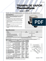 Especificacion de Trampa de Vapor