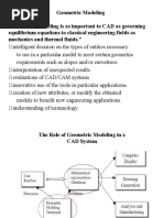 Geometric Modeling