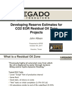 2011_10_spee_houston_allison_Developing Reserve Estimates for CO2 EOR Residual Oil Zone Projects