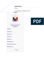 List of Philippine Laws